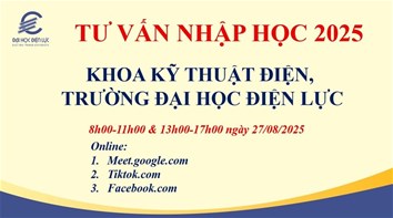 LIÊN KẾT TƯ VẤN NHẬP HỌC TRỰC TUYẾN KHOA KỸ THUẬT ĐIỆN