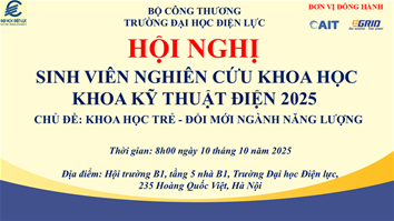 HỘI NGHỊ KHOA HỌC SINH VIÊN KHOA KỸ THUẬT ĐIỆN 2025