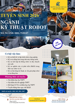 THÔNG BÁO TUYỂN SINH NGÀNH KỸ THUẬT ROBOT