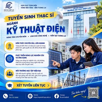TUYỂN SINH THẠC SỸ KỸ THUẬT ĐIỆN