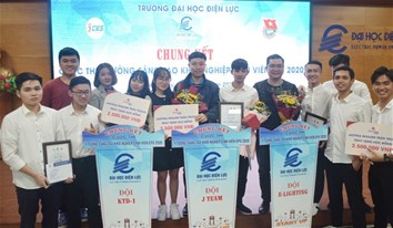 SINH VIÊN KHOA KỸ THUẬT ĐIỆN  GIÀNH 1 GIẢI NHÌ VÀ HAI GIẢI BA CUỘC THI  “Ý TƯỞNG SÁNG TẠO KHỞI NGHIỆP EPU 2020”